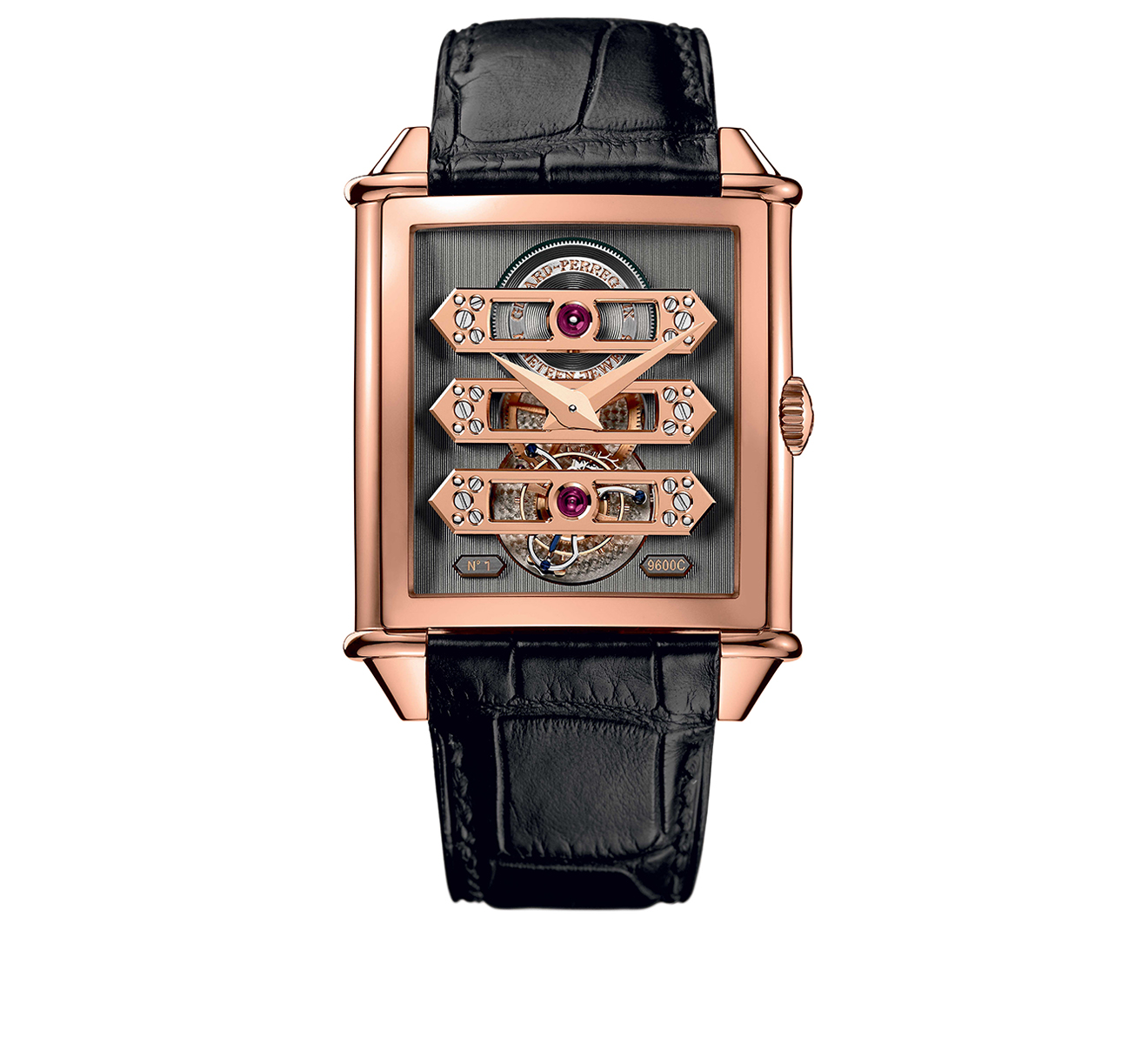 Часы Tourbillon With Three Gold Bridges GIRARD-PERREGAUX Haute Horlogerie 99880-52-001-BA6A - фото 1 – Mercury
