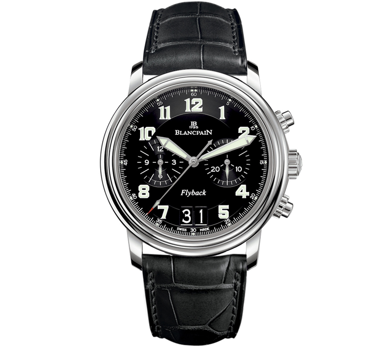 Часы Chronographe Flyback Grande Date Blancpain Leman 2885F 1130 53B - фото 1 – Mercury