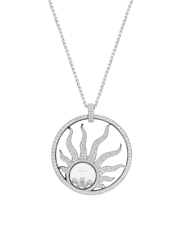 Кулон Chopard Happy Diamonds из белого золота с бриллиантами