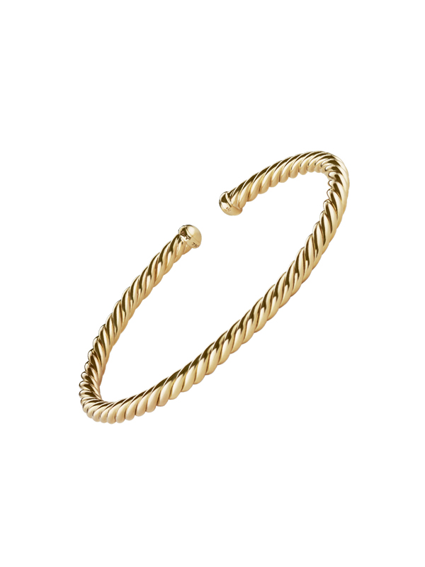 Браслет David Yurman Cable Spira из желтого золота 