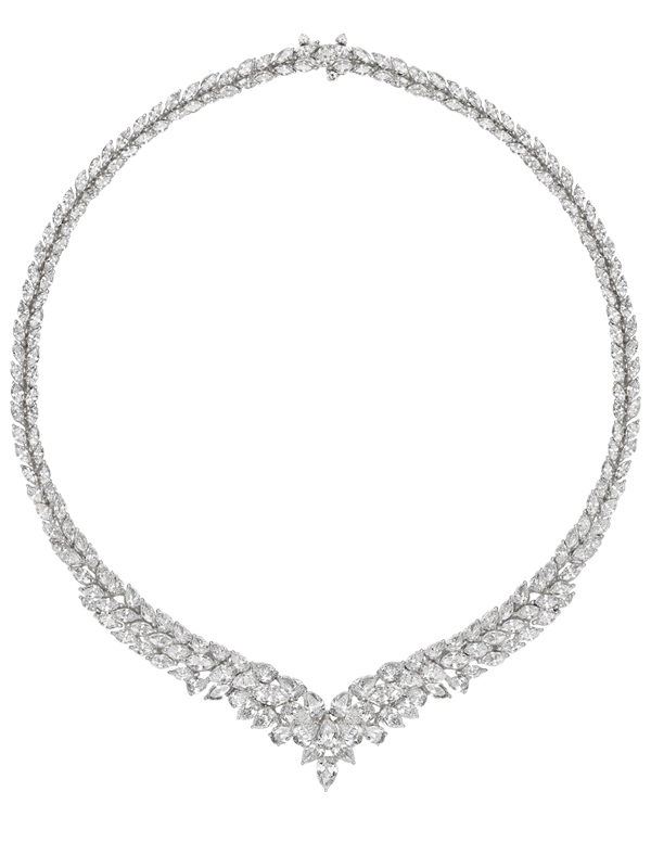 Колье Mercury Classic из белого золота с бриллиантами