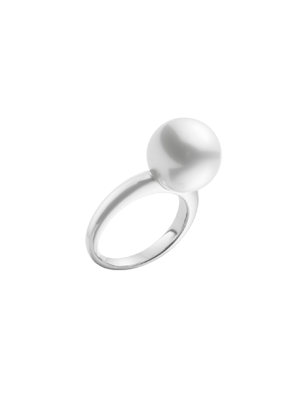Кольцо Mikimoto Classic из белого золота с жемчугом