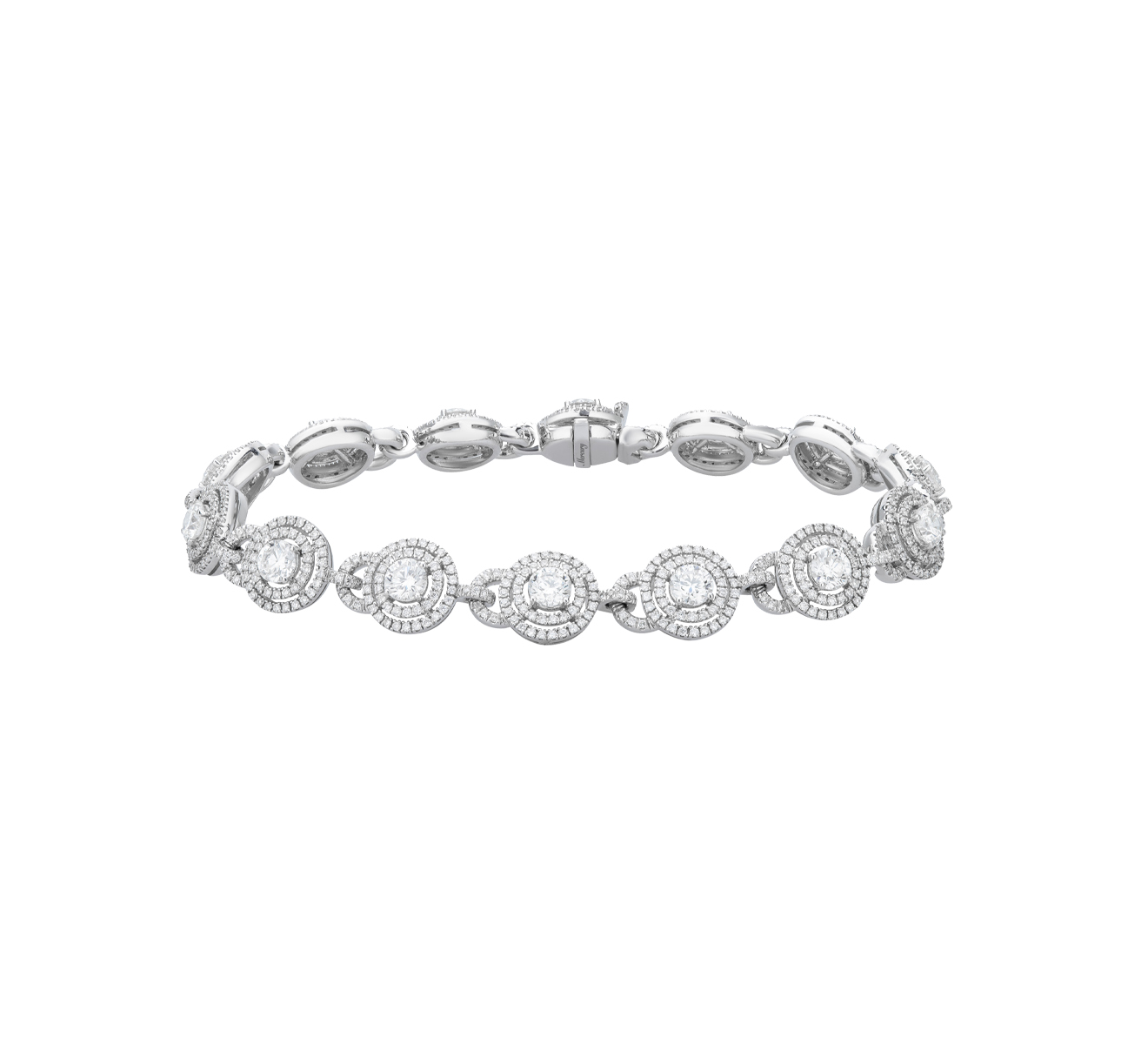Браслет Mercury Classic из белого золота с бриллиантами