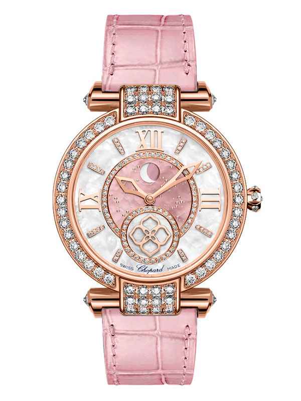 Часы Chopard Imperiale Moonphase в корпусе из розового золота с бриллиантами
