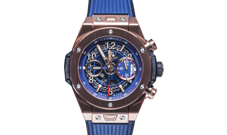 Часы Hublot Big Bang Unico King Gold Blue