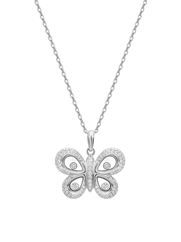 Кулон Chopard Happy Diamonds из белого золота с бриллиантами