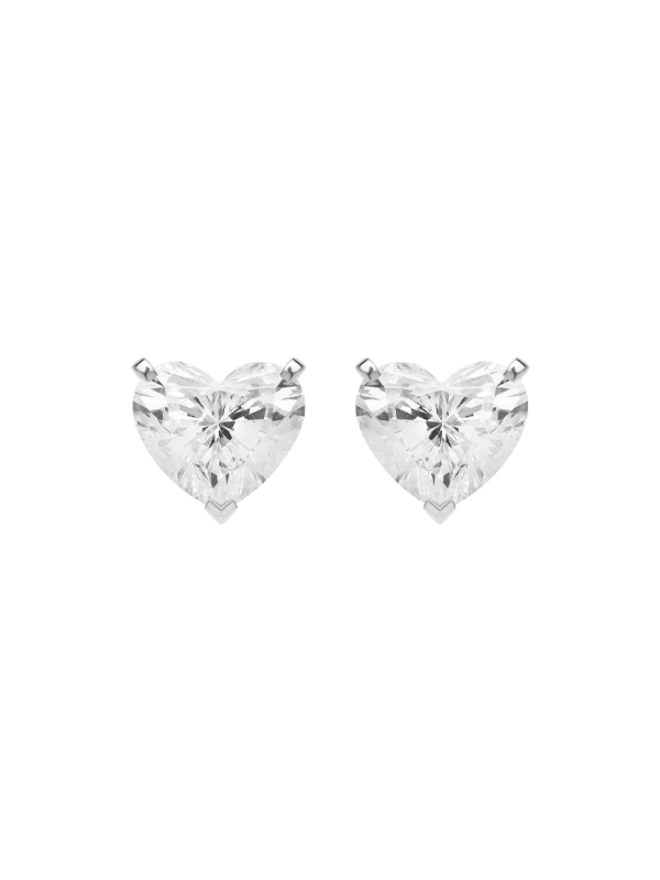 Серьги Mercury Heart из белого золота с бриллиантами