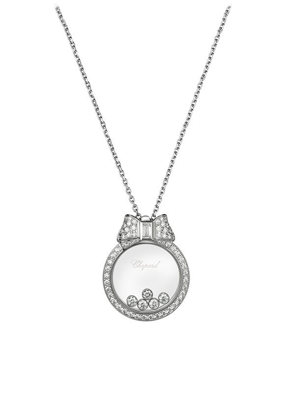 Кулон Chopard Happy Diamonds из белого золота с бриллиантами