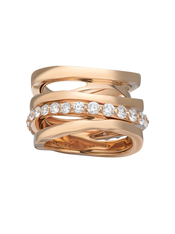 Кольцо Mattioli 1TO из розового золота с бриллиантами
