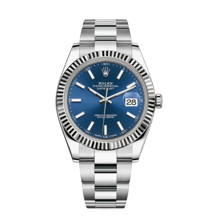 Для него: часы Rolex Datejust 41 в корпусе из стали и белого золота
