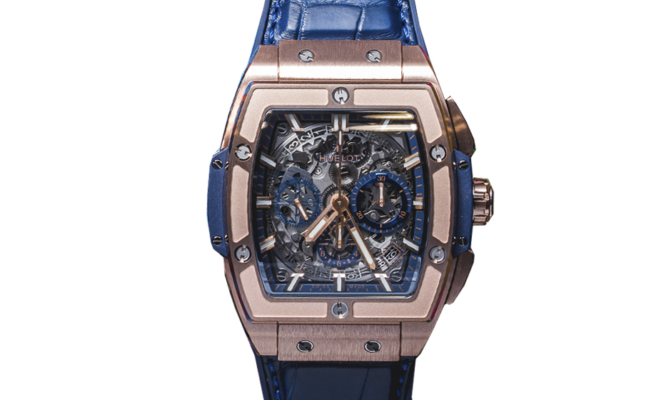 Часы Hublot Spirit of Big Bang King Gold Blue