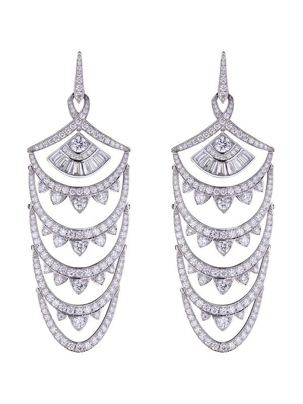 Серьги Couture Voyage New York из белого золота с бриллиантами 