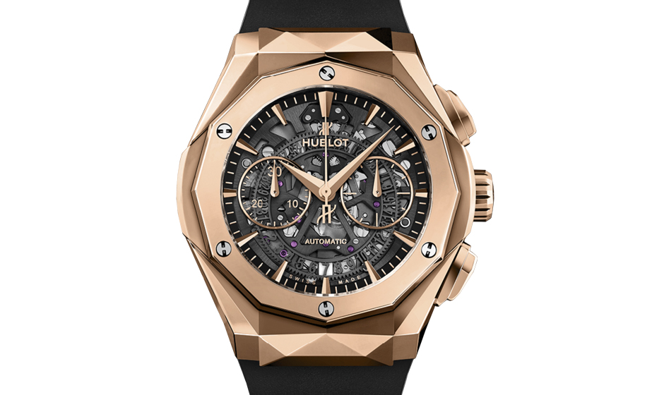 Часы Hublot Classic Fusion Aerofusion Chronograph Orlinski King Gold