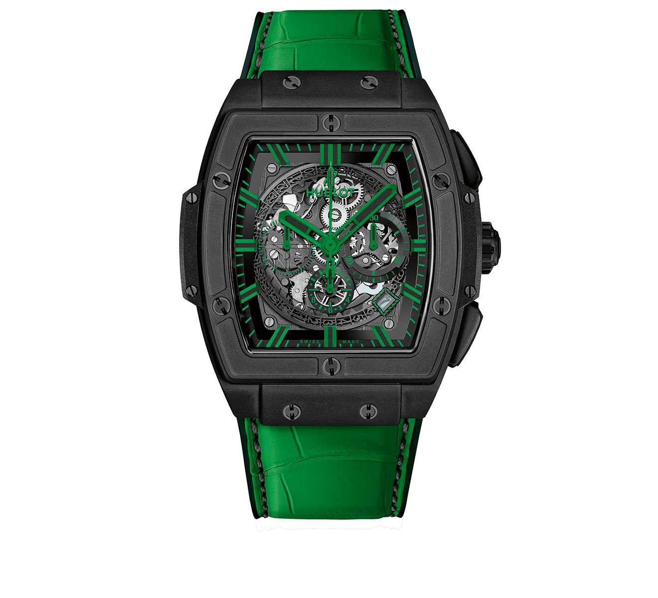 Хронограф Hublot Spirit of Big Bang All Black Green c запасом хода в 50 часов