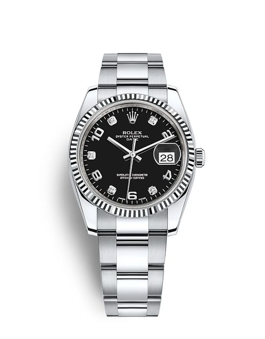 rolex oyster perpetual datejust black