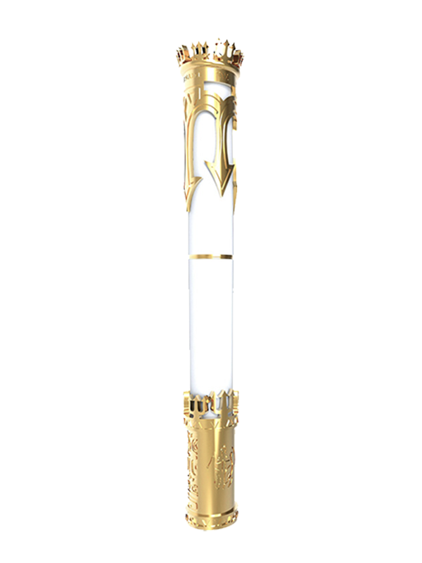 Ручка-роллер S.T. Dupont King of Pearl Prestige с отделкой позолотой, белым лаком и перламутром