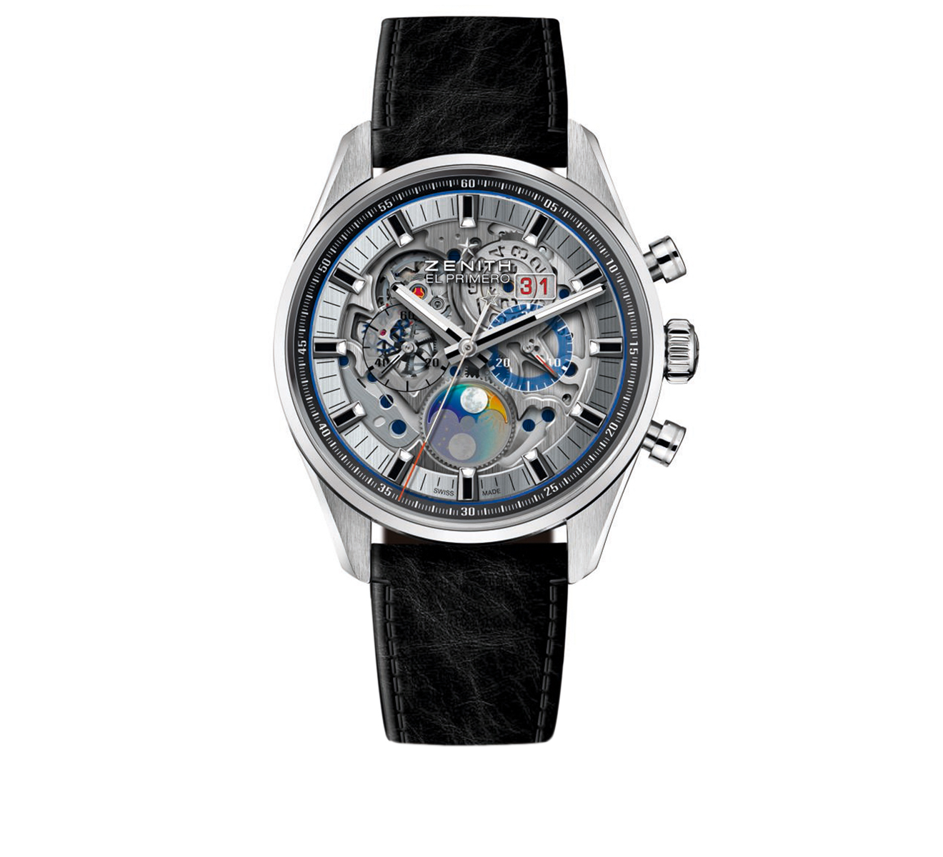 Хронограф Zenith El Primero Chronomaster Grande Date Full Open c календарем лунных фаз