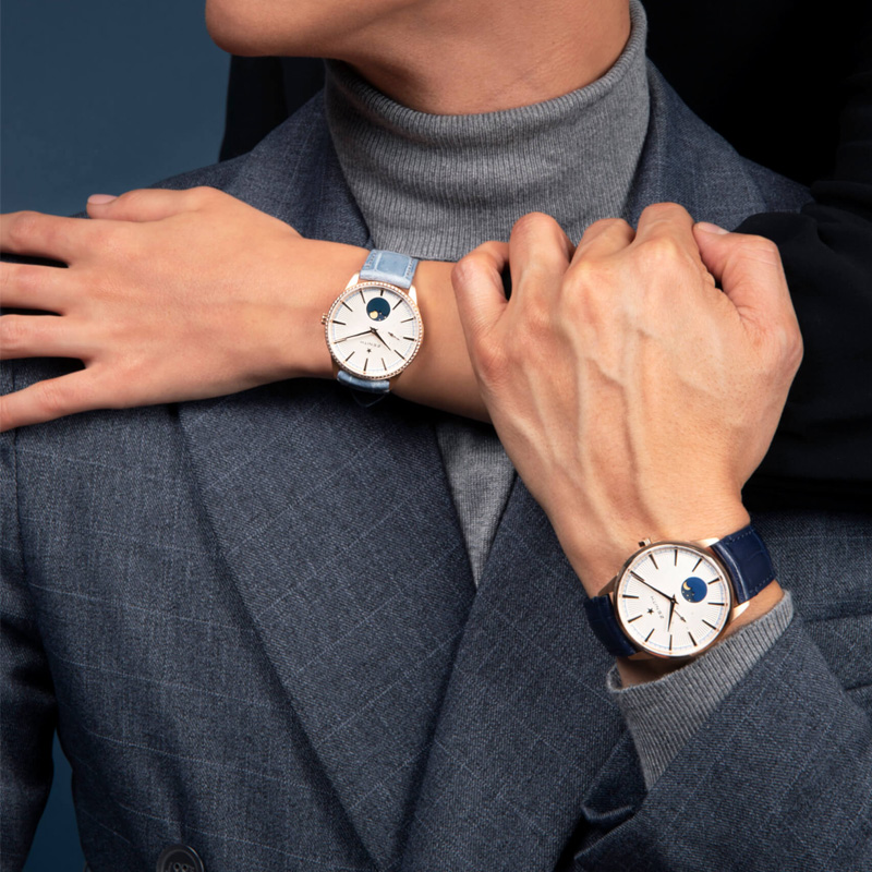 Парные часы для нее и для него: Zenith Elite Moonphase