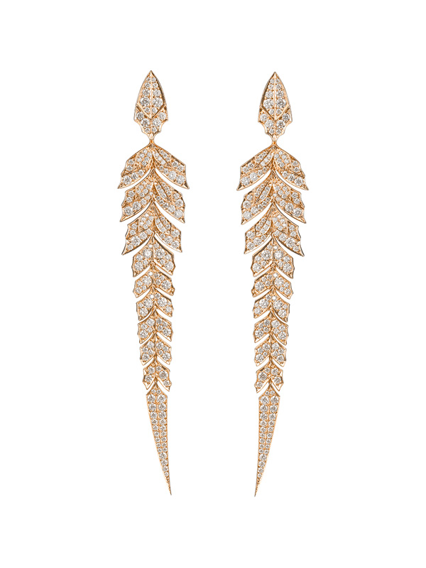 Серьги Stephen Webster Magnipheasant из розового золота с бриллиантами