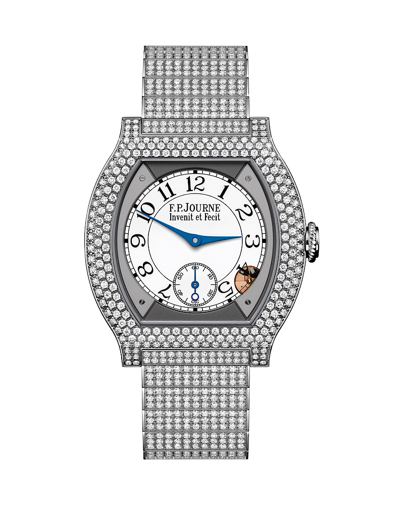 Часы F.P.Journe Elégante 12 rows of diamonds в корпусе 40 мм
