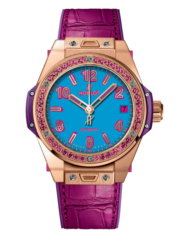 Часы Hublot Big Bang One Click Pop Art в 39 мм корпусе из розового золота 