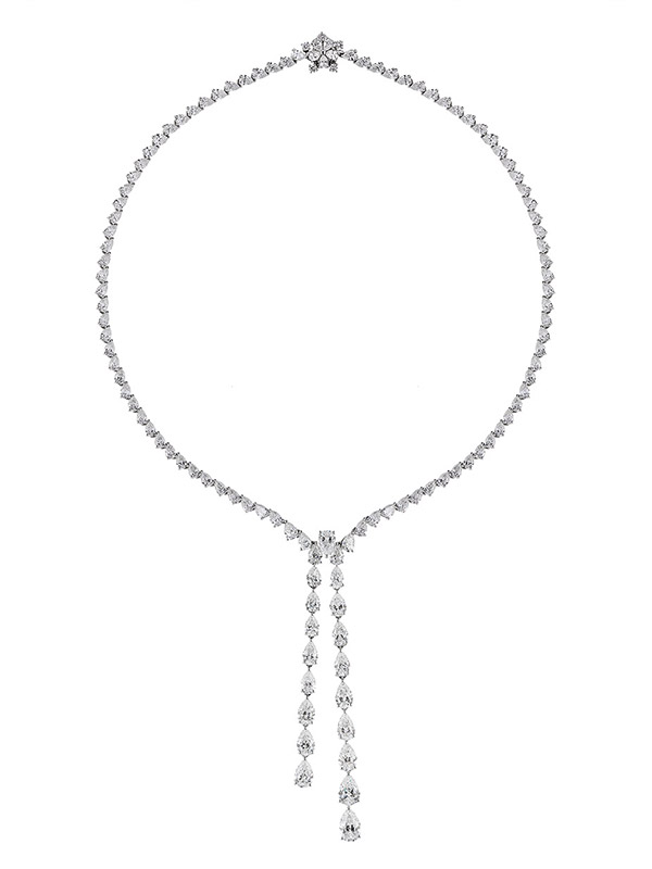 Колье Mercury Classic из белого золота с бриллиантами