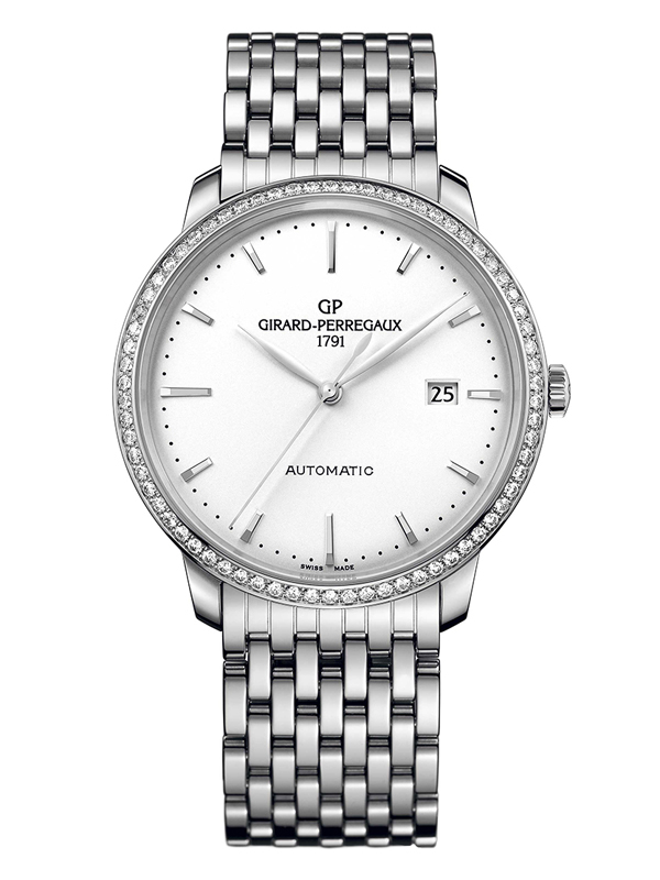 Часы Girard-Perregaux из стали с указателем даты