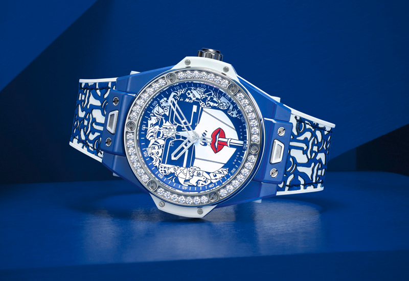 Коллекционная модель Hublot Big Bang One Click Marc Ferrero Ceramic Blue, выпущенная в сотрудничестве с Марком Ферреро