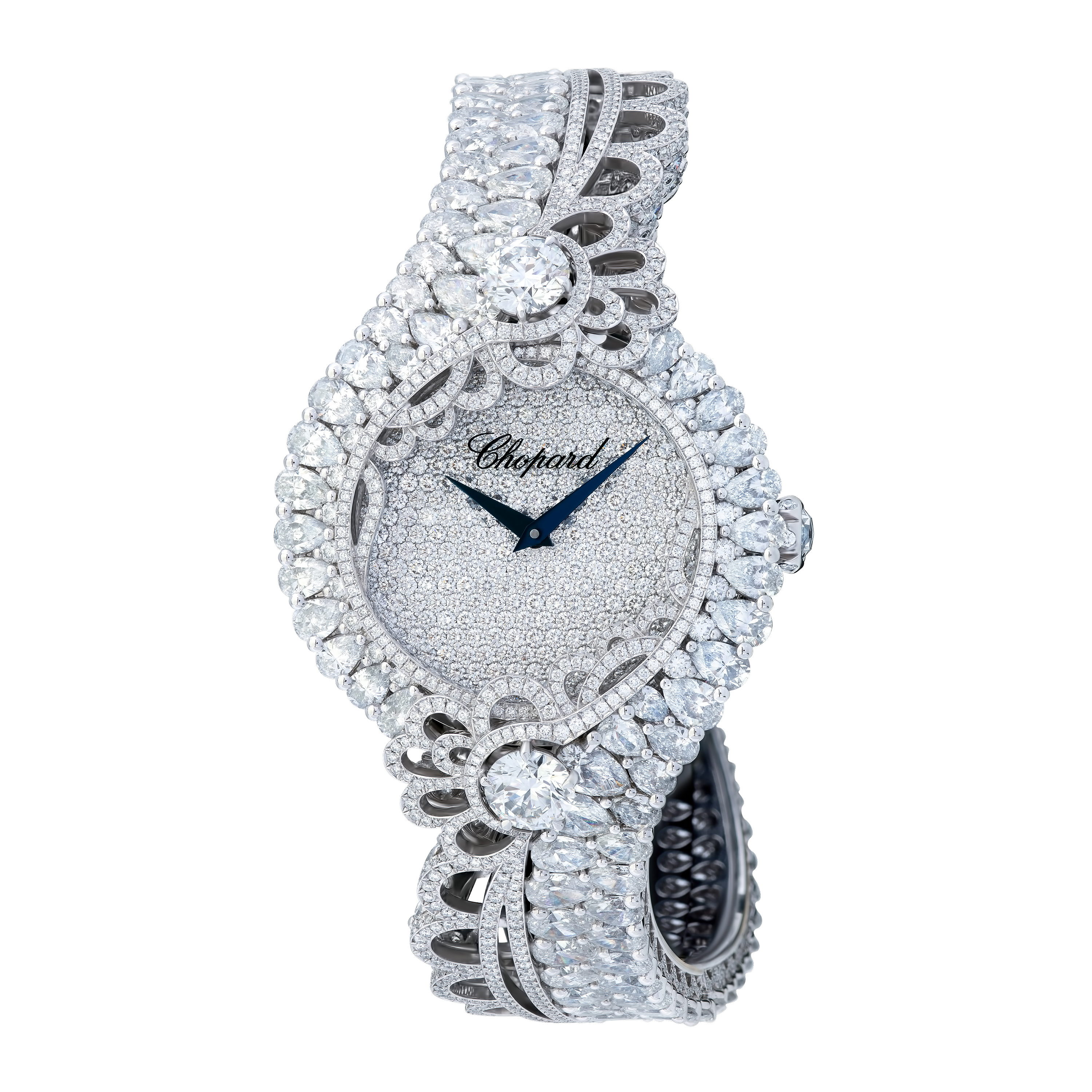 Часы Chopard High Jewellery в корпусе из белого золота с бриллиантами