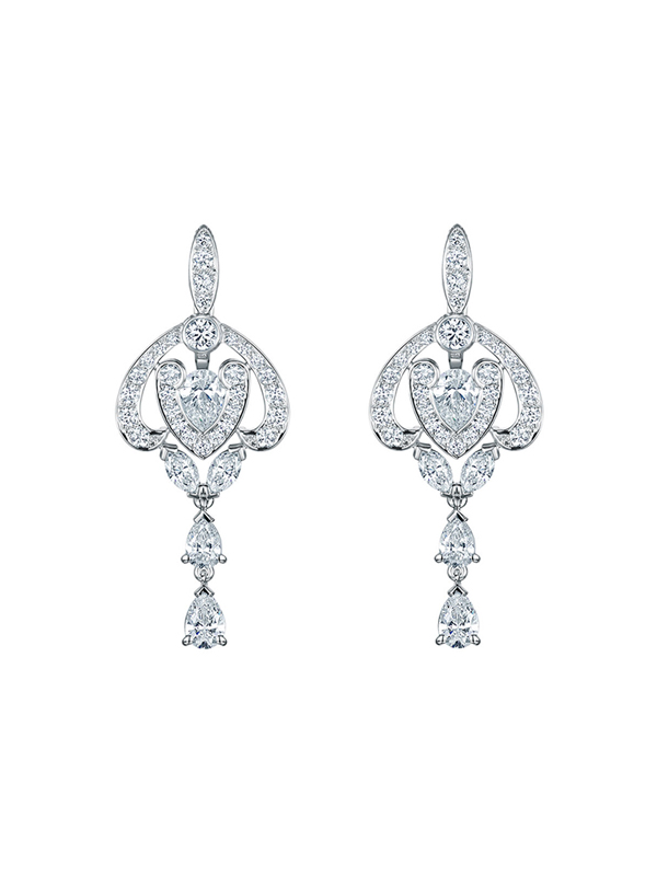 Серьги Garrard Regal из белого золота с бриллиантами