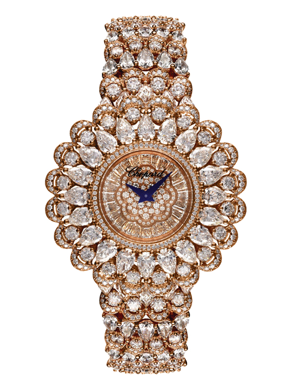 Часы Chopard High Jewellery в 35 мм корпусе из розового золота с бриллиантами