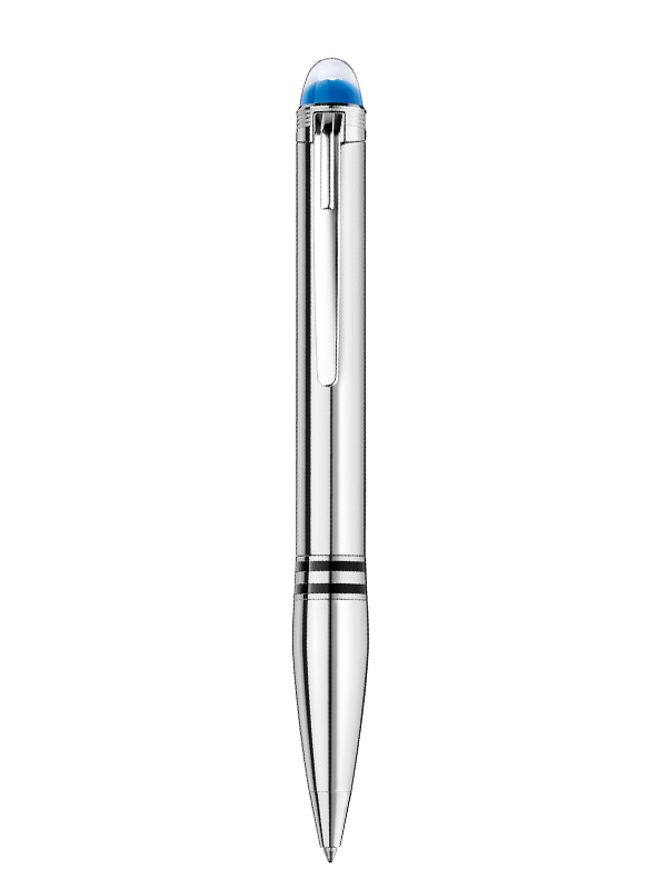 Ручка-роллер Montblanc StarWalker Metal с отделкой платиной