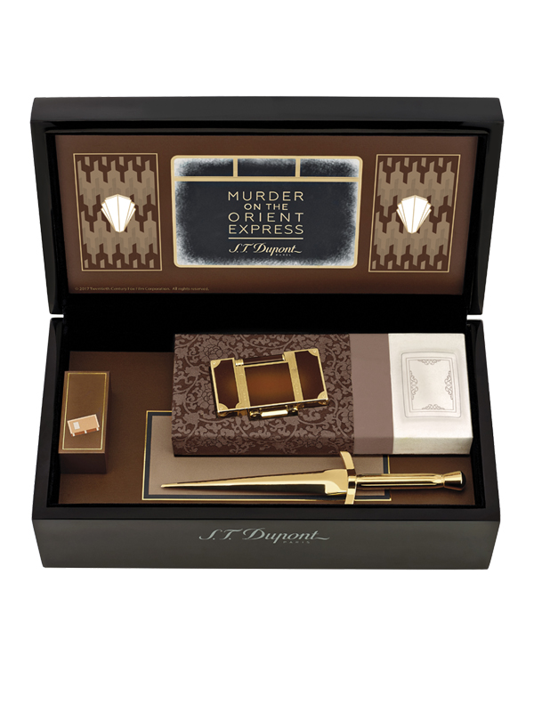 Подарочный набор S.T. Dupont Murder On The Orient Express. В набор входят: зажигалка и нож для писем.