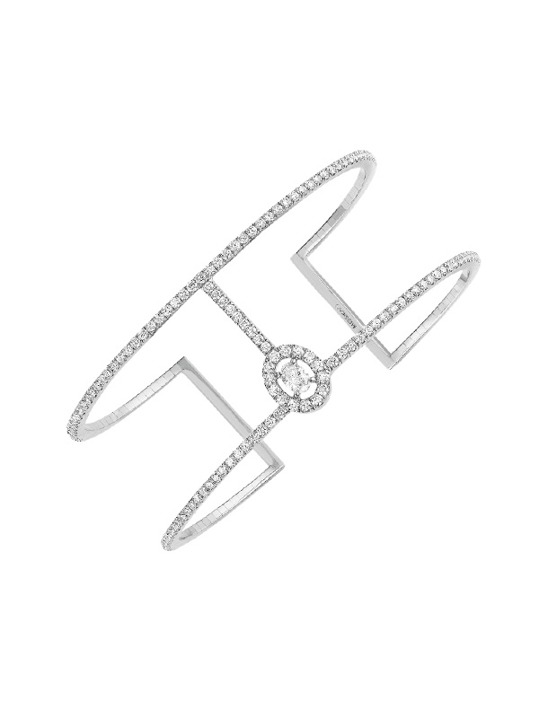 Браслет Messika Glam'Azone из белого золота с бриллиантами