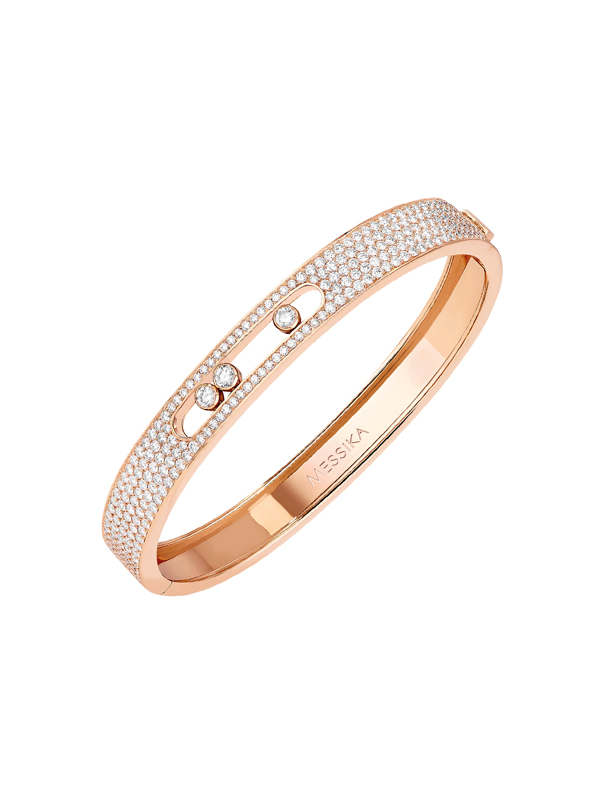 Браслет Messika Move Joaillerie из розового золота с подвижными и статичными бриллиантами