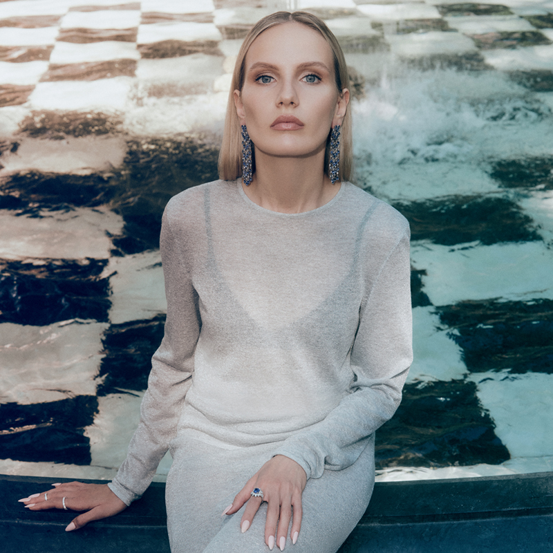 Маруся Фомина в украшениях Mercury в фотосессии U magazine
