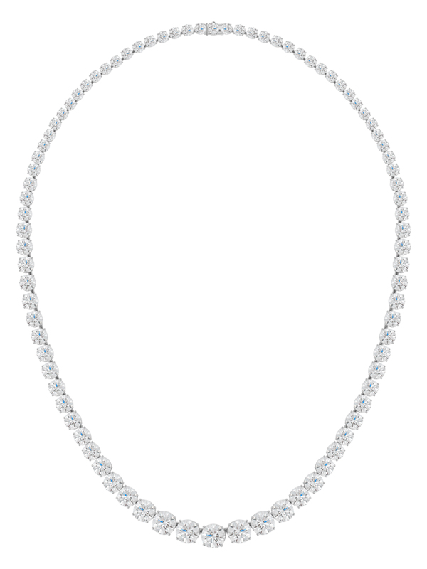 Колье Mercury Classic из белого золота с бриллиантами