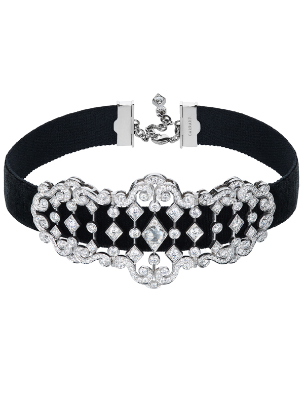 Колье-чокер Garrard Albemarle Heritage из белого золота с бриллиантами 
