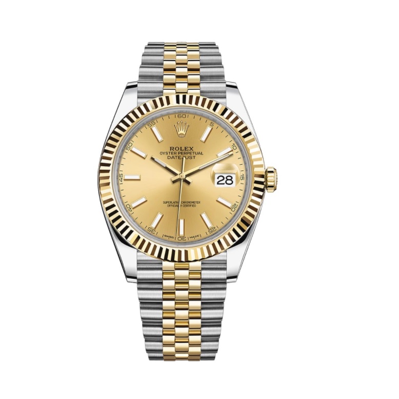 Для него: часы Rolex Datejust 41 в корпусе из стали и желтого золота