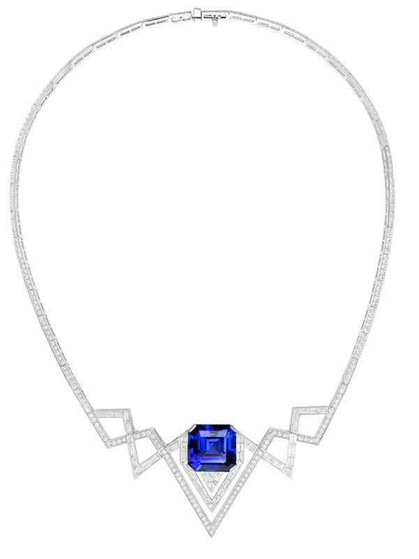 Колье Stephen Webster Lady Stardust Couture из белого золота с танзанитом и бриллиантами