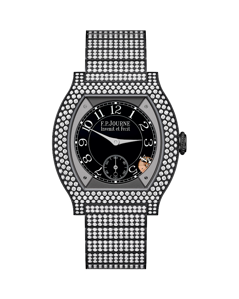 Часы F.P.Journe Elégante 12 rows of diamonds в корпусе 40 мм