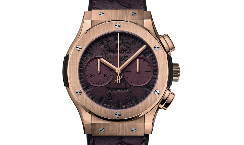 Часы Hublot Classic Fusion Berluti Scritto Bordeaux Chronograph