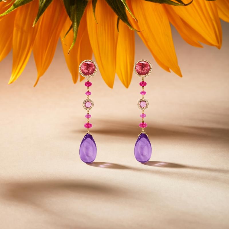 Цветущая сказка: фантазийные серьги Chopard