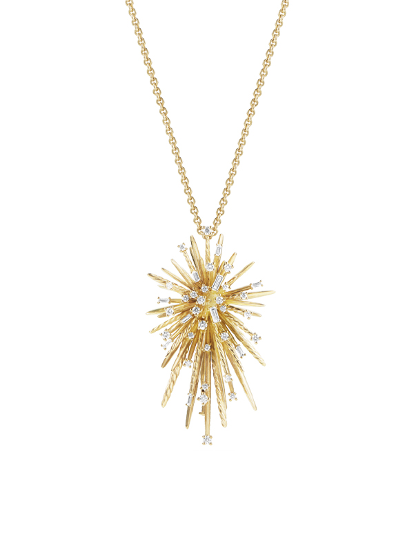 Кулон David Yurman Supernova из желтого золота с бриллиантами