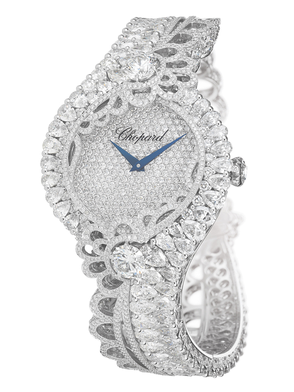 Часы Chopard High Jewellery в белом золоте с бриллиантами