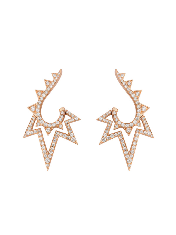 Серьги Stephen Webster Lady Stardust из розового золота с бриллиантами