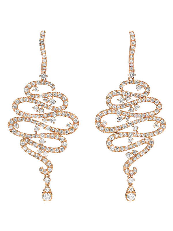 Серьги Casato Adam & Eve из розового золота с бриллиантами 