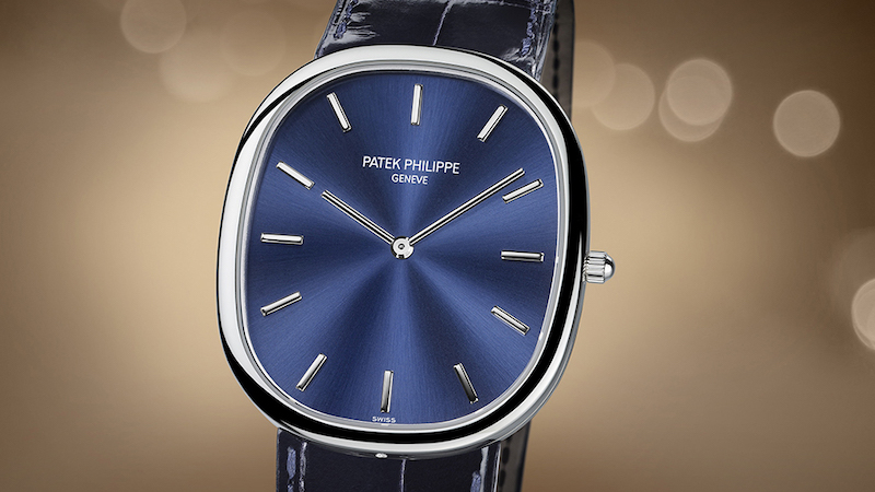 Часы Patek Philippe Golden Ellipseв 34,5х39,5 мм корпусе из платины