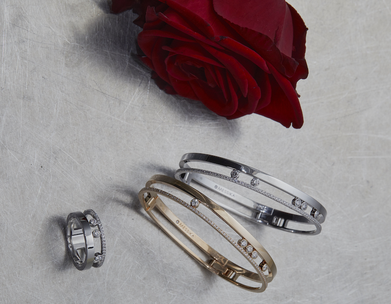 Кольцо и браслет, все Messika Move Romane 
