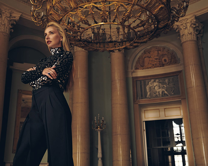 В кольце Chopard High Jewellery из белого золота с танзанитом и бриллиантами